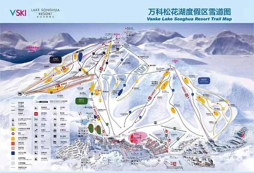 23公里的罗曼蒂克大道,国内最长初级道,难度适中,距离够长,一次滑遍